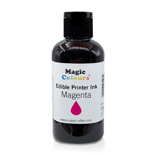 FLACON DE RECHARGE D'ENCRE COMESTIBLE "MAGIC COLOURS" - MAGENTA (55 ML)