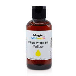 FLACON DE RECHARGE D'ENCRE COMESTIBLE "MAGIC COLOURS" - JAUNE (55 ML)