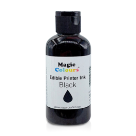 FLACON DE RECHARGE D'ENCRE COMESTIBLE "MAGIC COLOURS" - NOIR (55 ML)