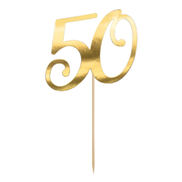 CAKE TOPPER PARTYDECO - "50" OR