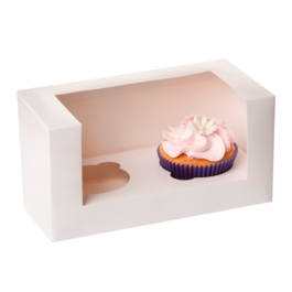 SET BOTES BLANCHES POUR 2 CUPCAKE - HOUSE OF MARIE