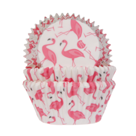 CAISSETTES  CUPCAKES "HOUSE OS MARIE" - FLAMANTS ROSES