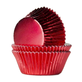 CAISSETTES  CUPCAKES MTALLISES "HOUSE OS MARIE" - ROUGES