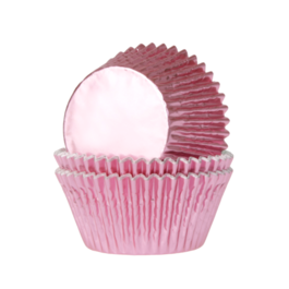 CAISSETTES  MINI CUPCAKES METALLISES "HOUSE OF MARIE" - ROSE BB