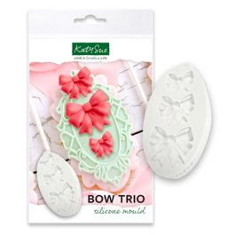 MOULE EN SILICONE DE KATY SUE - NOEUD PAPILLON  / "BOW TRIO"