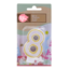 VELA CUMPLEAÑOS DORADA Y BLANCA CON PURPURINA - NUMERO 8