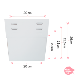 BOTE  GTEAUX 4 HAUTEURS MODULABLES - 20 CM