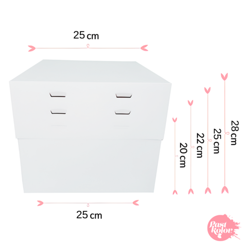 BOTE  GTEAUX 4 HAUTEURS MODULABLES - 25 CM