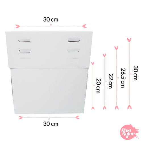 BOTE  GTEAUX 4 HAUTEURS MODULABLES - 30 CM