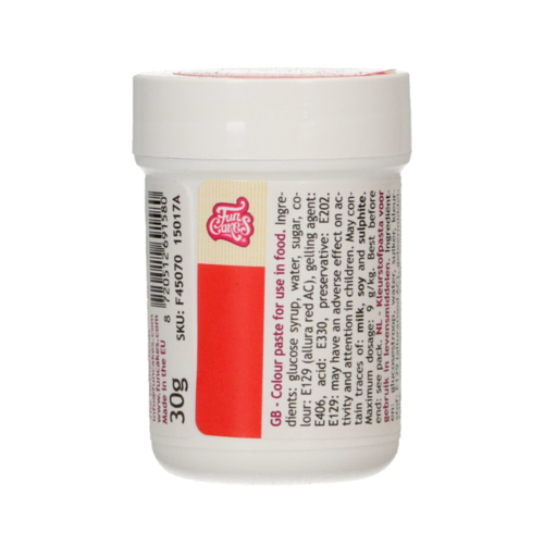 COLORANT EN PTE FUNCAKES - ROUGE 30 G