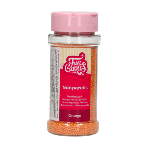 PERLES DE SUCRE (NONPAREILS) FUNCAKES - ORANGE 80 G