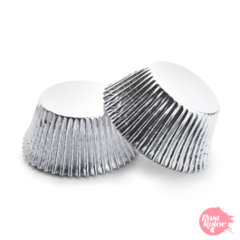 CAISSETTES  CUPCAKES ARGENT MTALLIQUE - 32 UNITS