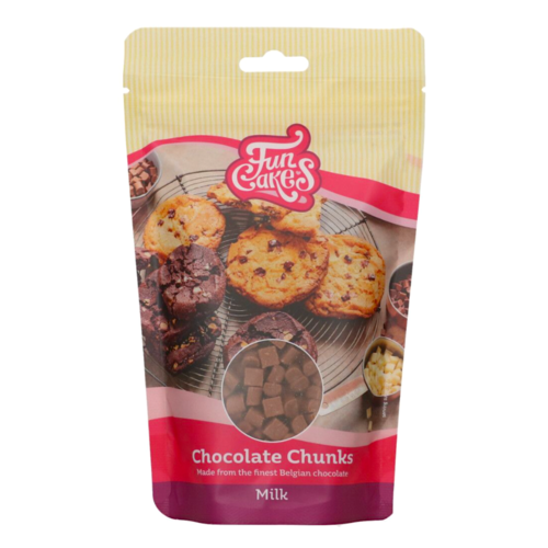 PPITES DE CHOCOLAT AU LAIT FUNCAKES - "CHUNKS" 350 G