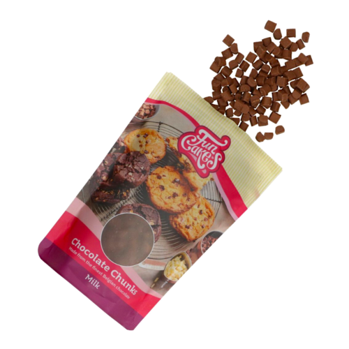 PPITES DE CHOCOLAT AU LAIT FUNCAKES - "CHUNKS" 350 G