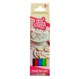 SET DE MARQUEURS COMESTIBLES FUNCAKES - COULEURS PRIMAIRES