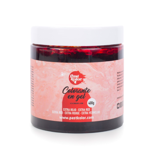 COLORANT EN GEL PASTKOLOR - EXTRA RED 400 G