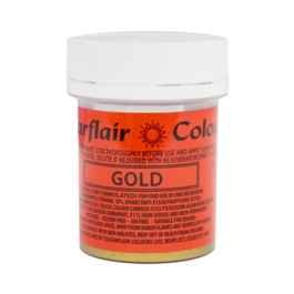 PAINTURE PAILLETE COMESTIBLE SUGARFLAIR - GOLD / OR (E-171 FREE) 35 G