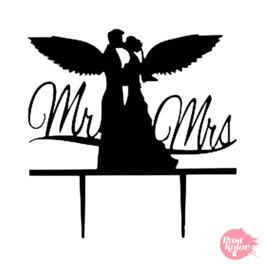 CAKE TOPPER MR & MRS N4