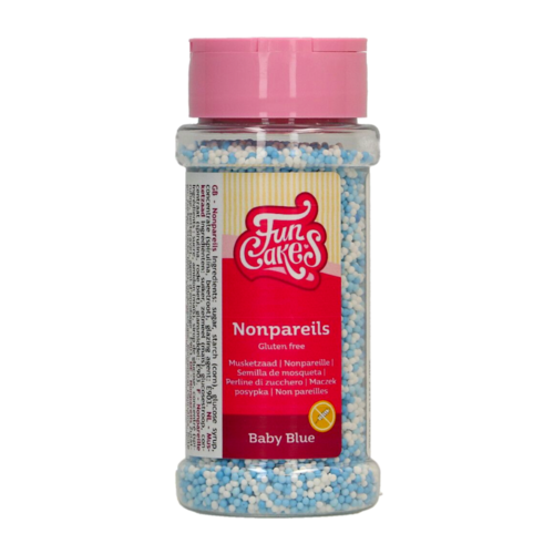 PERLES DE SUCRE (NONPAREILS) FUNCAKES - MIX BLEU BEBE [80 G]