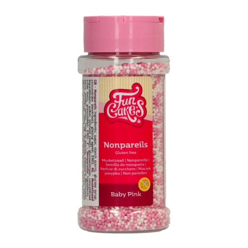 PERLES DE SUCRE (NONPAREILS) FUNCAKES - MIX ROSE BEBE [80 G]