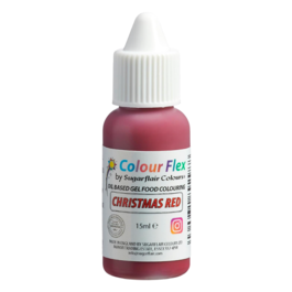 COLORANT LIPOSOLUBLE "COLOURFLEX" SUGARFLAIR - CHRISTMAS RED / ROUGE NOL (15 ML)