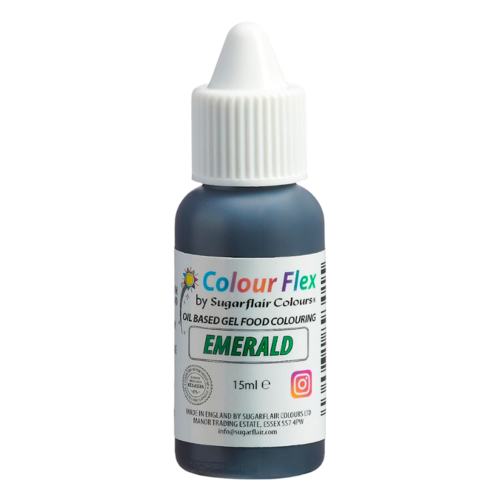 COLORANT LIPOSOLUBLE "COLOURFLEX" SUGARFLAIR - EMERALD / MERAUDE (15 ML)