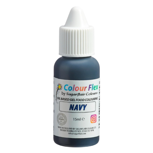 COLORANT LIPOSOLUBLE "COLOURFLEX" SUGARFLAIR - NAVY / BLEU MARINE (15 ML)