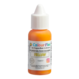 COLORANT LIPOSOLUBLE "COLOURFLEX" SUGARFLAIR - YELLOW / JAUNE (15 ML)