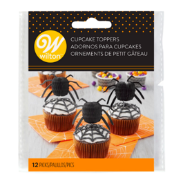 TOPPERS POUR CUPCAKES WILTON - SPIDERS