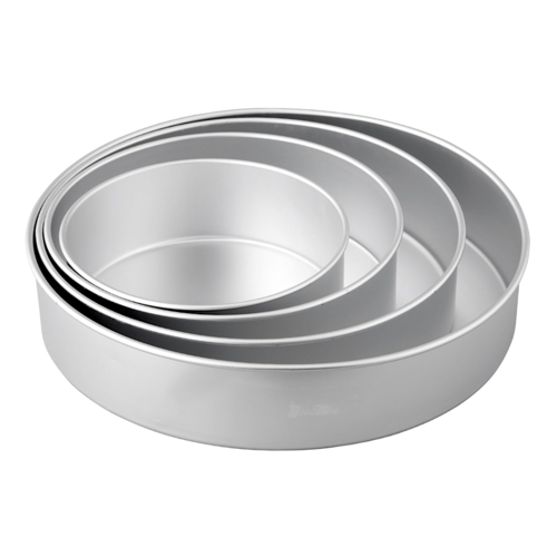 SET MOULES RONDS EN ALUMINIUM WILTON -  20 / 25 / 30 / 35 CM