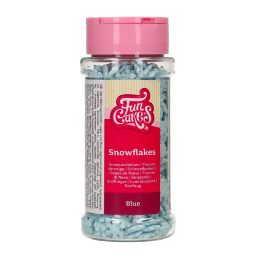 FUNCAKES SPRINKLES - FLOCONS DE NEIGE BLEUS (50 G)