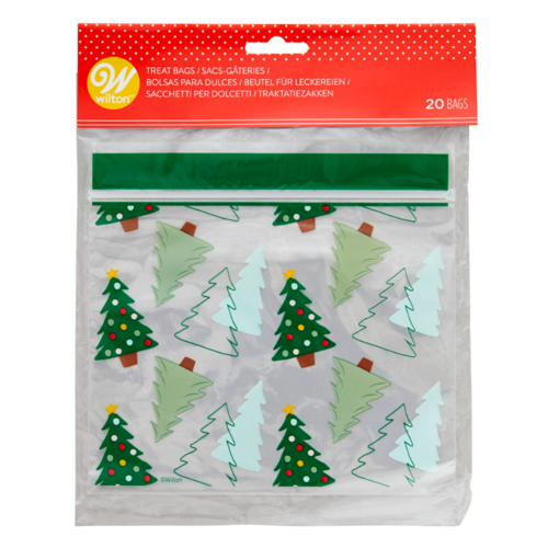 SACS  BONBONS WILTON (FERMETURE CLAIR) - SAPINS (20 PCS.)