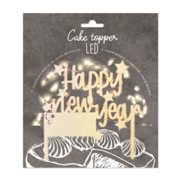 CAKE TOPPER SCRAPCOOKING - "HAPPY NEW YEAR" LED