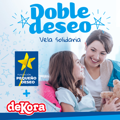 BOUGIE DE SOLIDARIT "DOUBLE VOEU" DEKORA - TOILE