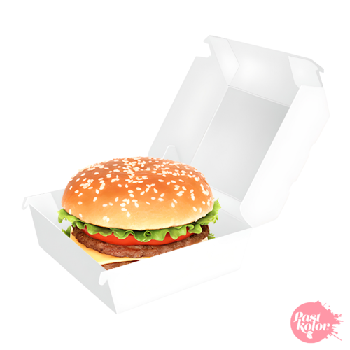 BOTE  HAMBURGERS BLANCHE - 10 X 8 CM