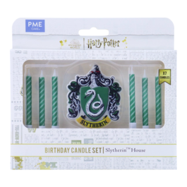 SET DE BOUGIES D'ANNIVERSAIRE "HARRY POTTER" PME - SERPENTARD