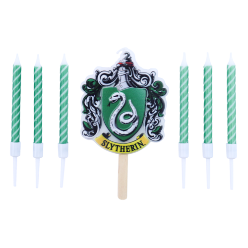 SET DE BOUGIES D'ANNIVERSAIRE "HARRY POTTER" PME - SERPENTARD