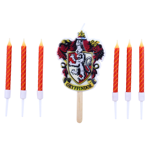 SET DE BOUGIES D'ANNIVERSAIRE "HARRY POTTER" PME - GRYFFONDOR