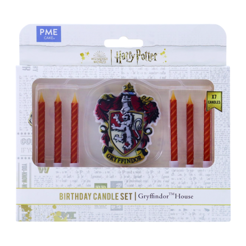 SET DE BOUGIES D'ANNIVERSAIRE "HARRY POTTER" PME - GRYFFONDOR