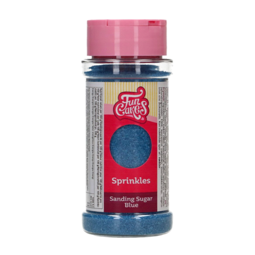 SUCRE FIN "SANDING SUGAR" FUNCAKES - BLEU (80 G)