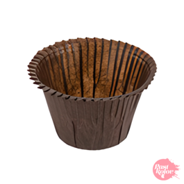 30 CAISSETTES  MINI CUPCAKE FRISES - MARRONS