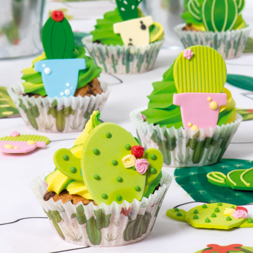 CAISSETTES  CUPCAKES DECORA - CACTUS