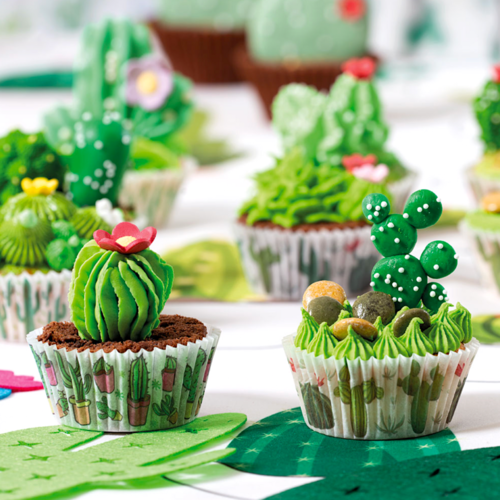 CAISSETTES  CUPCAKES DECORA - CACTUS