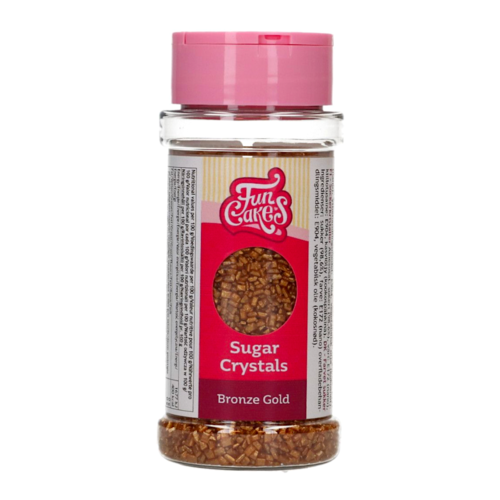 CRISTAUX DE SUCRE FUNCAKES - BRONZE / OR (80 G)