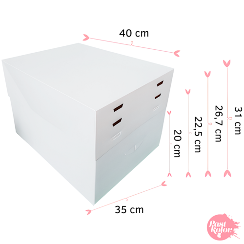 BOTE  GTEAUX 4 HAUTEURS MODULABLES - 40 x 35 CM