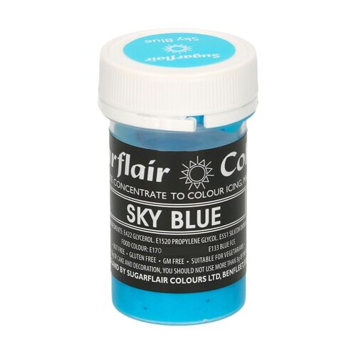 COLORANTE EN PASTA PASTEL SUGARFLAIR - SKY BLUE / AZUL CIELO 25 G