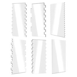 SET 6 SPATULES ACRYLIQUES - GRATTOIRS DE LISSAGE DES CONTOURS