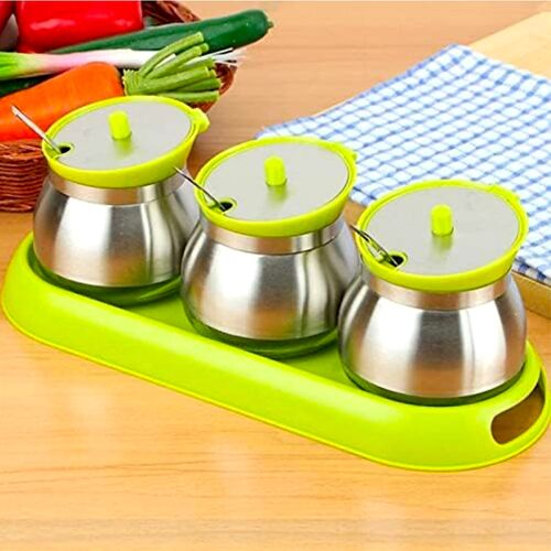 SET DE RANGEMENT POUR USTENSILES DE CUISINE - VERT