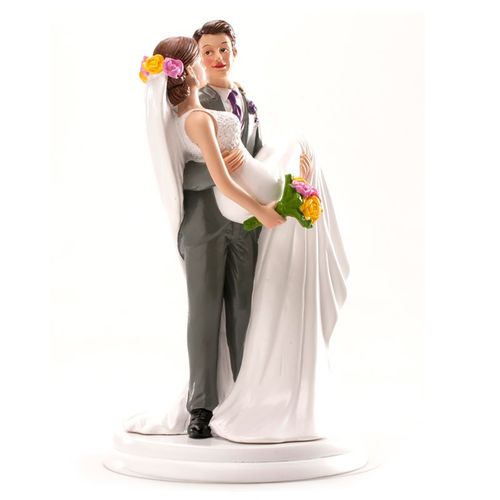 FIGURINE POUR GTEAU COUPLE FEMME DANS LES BRAS